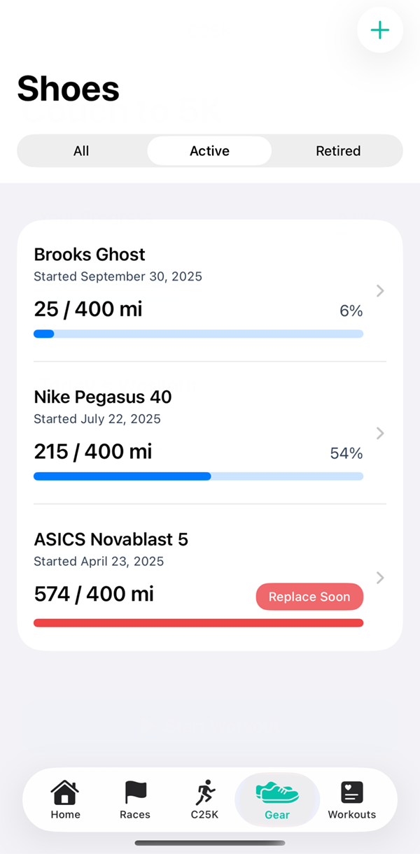 StrideLog Shoe Tracker